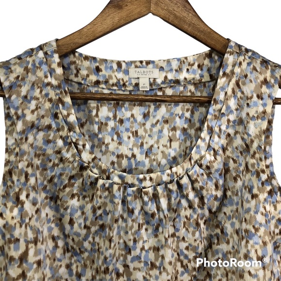 Talbots Petites Multi Color Casual Crew Neck Tank Size Small - Picture 2 of 8